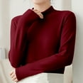 thumbnail image 7 of Women's Thermal Turtleneck Shirts Thermal Underwear for Women Base Layer Tops Going Out Top Stretchy Thermal Base Layer Tops Pullover Shirts Basic Thermal Underwear Tops Long Johns Dressy Tops L, 7 of 7