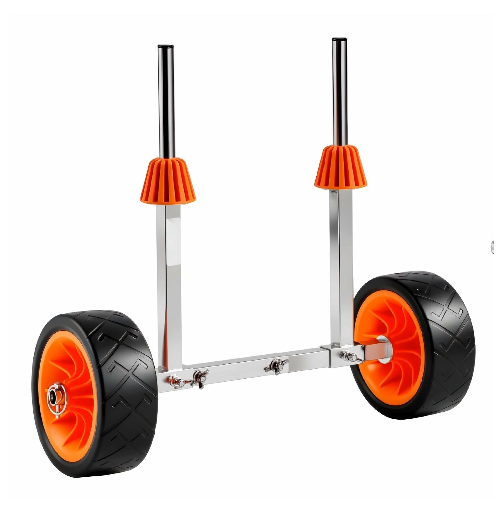 Kayak Cart Dolly - 250lbs Capacity, Canoe & Paddle Board Trolley - 7.5in Solid Tires, Kickstand, Folding & Portable - Kayak Transport Cart