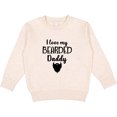 thumbnail image 2 of Inktastic I Love My Bearded Daddy Toddler Sweatshirt, 2 of 4