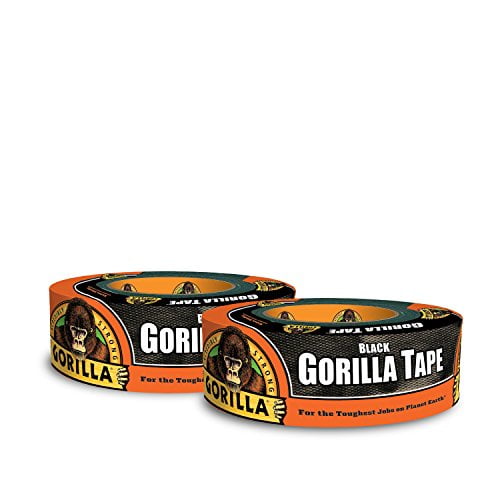 1.88" x 35 yd Black Heavy Duty Double Thick Duct Tape 2 pack Gorilla Tape 