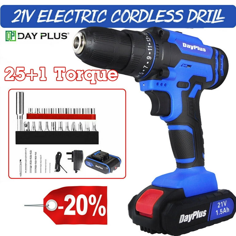 Dayplus 21V Electric Cordless Drill 3 8 Mini Wireless Power