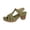 Green, variant on Womens Adjustable Slingback Sandals Side Hollow P𝘦𝘦p Toe Slippers Roman We𝖽ge Slippers Fashion Casual Sandalias Platform Clog Comfortable D𝗋essy Sandalias