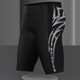 thumbnail image 3 of zeranth Men Swimming Trunks Elastic Soft Quick Dry Breathable Slim Fit Color Matching Mid Waist Bathing Boxers Surfing Water Sports Swimming Shorts, 3 of 7