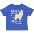 thumbnail image 3 of Inktastic Auntie's You Say Alpaca My Bags Boys or Girls Toddler T-Shirt, 3 of 5