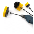thumbnail image 3 of Cepillo Taladro Limpieza Escobilla Multiuso Cabezal 4 Piezas amarillo, 3 of 5