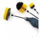 thumbnail image 3 of Cepillo Taladro Limpieza Escobilla Multiuso Cabezal 4 Piezas amarillo, 3 of 5