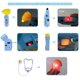 thumbnail image 2 of Kit médico de dentista, cirujano y veterinario para niños (paquete de 35) con luz y sonido, 2 of 5