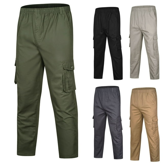 cllios Pantalon Cargo pour Hommes Pantalon de Travail Camouflage Pantalon Tactique Militaire avec Poches Pantalon de Plein Air pour la Pêche et la Randonnée Pantalon Léger Sport pour le Jogging et la Course