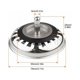 thumbnail image 2 of Juego de 2 tapones para fregadero de cocina de acero inoxidable, universales para cocina, 2 of 5
