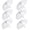 clear white, variant on Clear Umbrella Bulk,Cute Colorful Transparent Stick Rain Umbrellas Windproof Waterproof with J Hook Handle for Wedding Guests Bride Groom Photography Daily Use Family Friend Gift