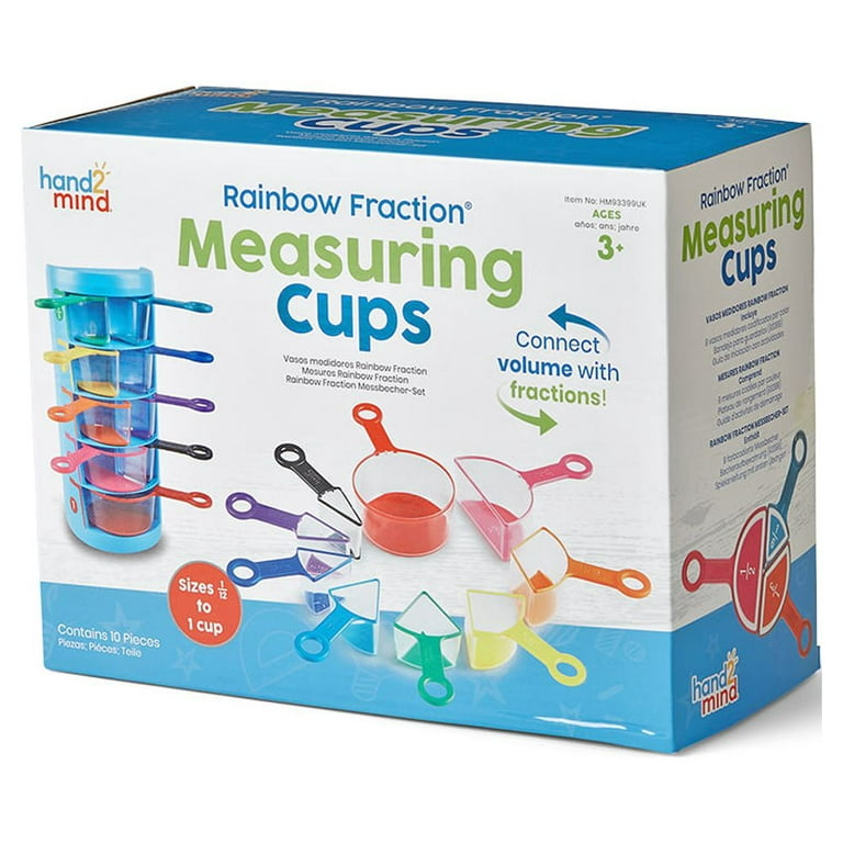Rainbow Fraction® Measuring Cups (Set of 4) I The Montessori Room