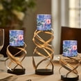 thumbnail image 4 of Kuiaobaty Flameless Votive Candles 4 Pcs LED Pillar Candle Tealights Long Lasting with Remote Timer for Indoor Outdoor Coastal Home Decoration Sea Turtle Hibiscus Flower Pattern, 4 of 7
