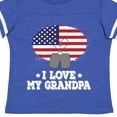 thumbnail image 4 of Inktastic I Love My Grandpa Military Grandson Boys or Girls Toddler T-Shirt, 4 of 5