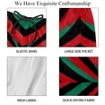 thumbnail image 4 of luoweisi Men's Beach Shorts Quick Dry Swim Trunks with Mesh Lining Geometry XL, 4 of 5