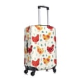 thumbnail image 3 of Uemuo Colorful Flower Chickens Printed Washable Luggage Cover - Fashion Suitcase Protector Fits 18-32 Inch Luggage -X-Large, 3 of 9