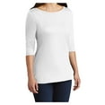 thumbnail image 4 of Yellow Rooster Women 3/4-Sleeve T-Shirts Female T-Shirt Bright White XS, 4 of 6