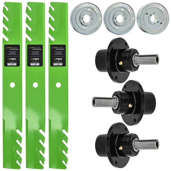 8ten Blade Spindle Kit for Scag Tiger Cat II 61-inch 48111 461663 483286 483287 MK1013675
