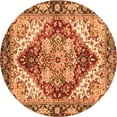 thumbnail image 1 of Ahgly Company Indoor Round Persian Orange Traditional Area Rugs, 8' Round, 1 of 4