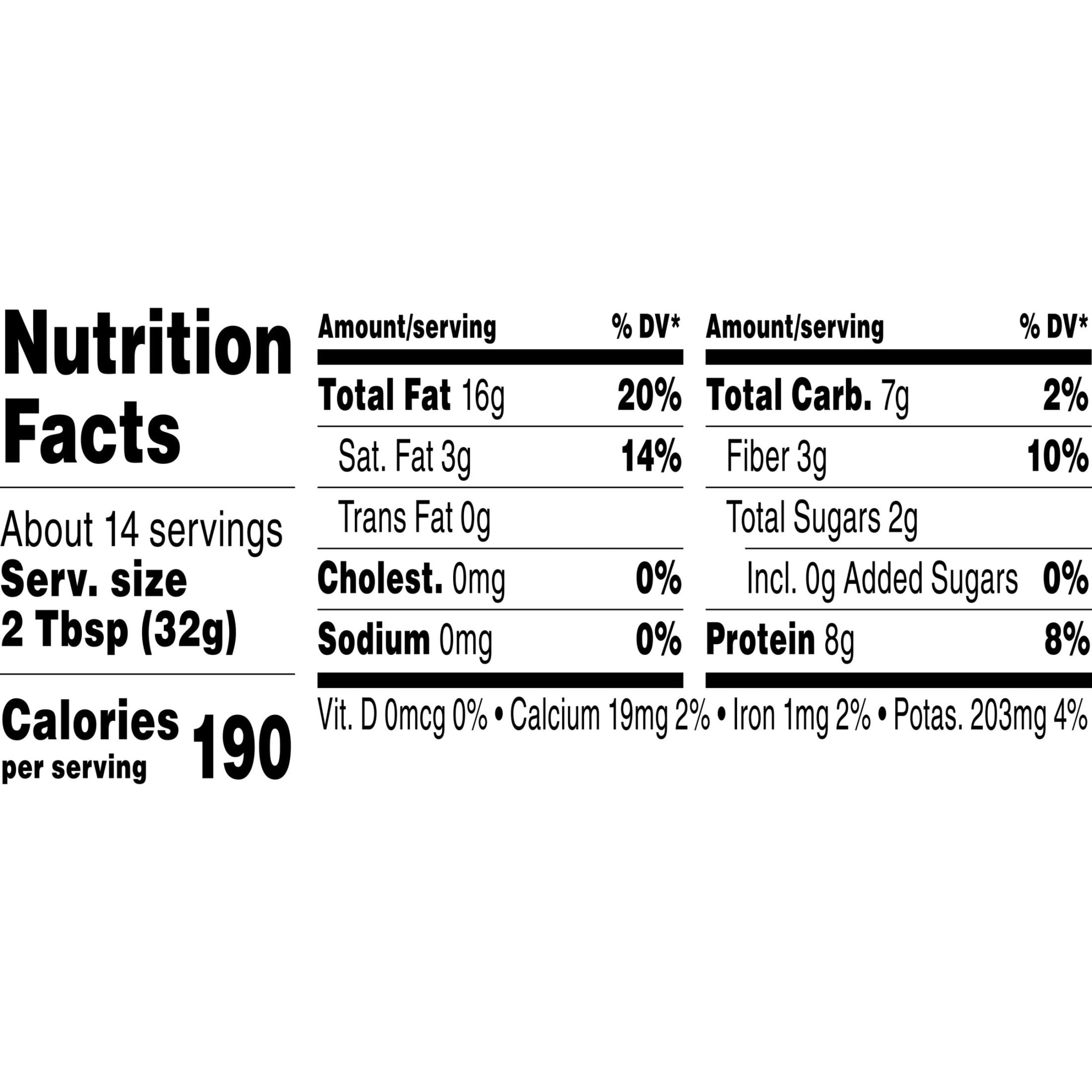 (3 pack) Adams Natural Creamy Unsalted Peanut Butter, 16 oz
