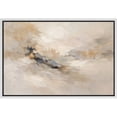 thumbnail image 6 of Framed Canvas Print Neutral Abstract Wall Art Minimalist Modern Decorative for Living Room Bedroom - 24"x36" WHITE, 6 of 8