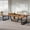 Light Red Maple, variant on Finmind 8FT Conference Table, Large Business Meeting Podcast Table for 10 People for Office Conference