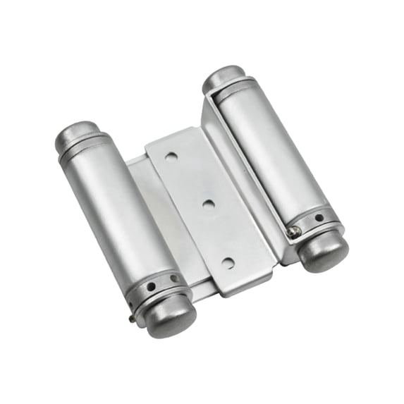 Rok Hardware 3"Double Action Steel Spring Hinge, Set of 2, Satin Chrome