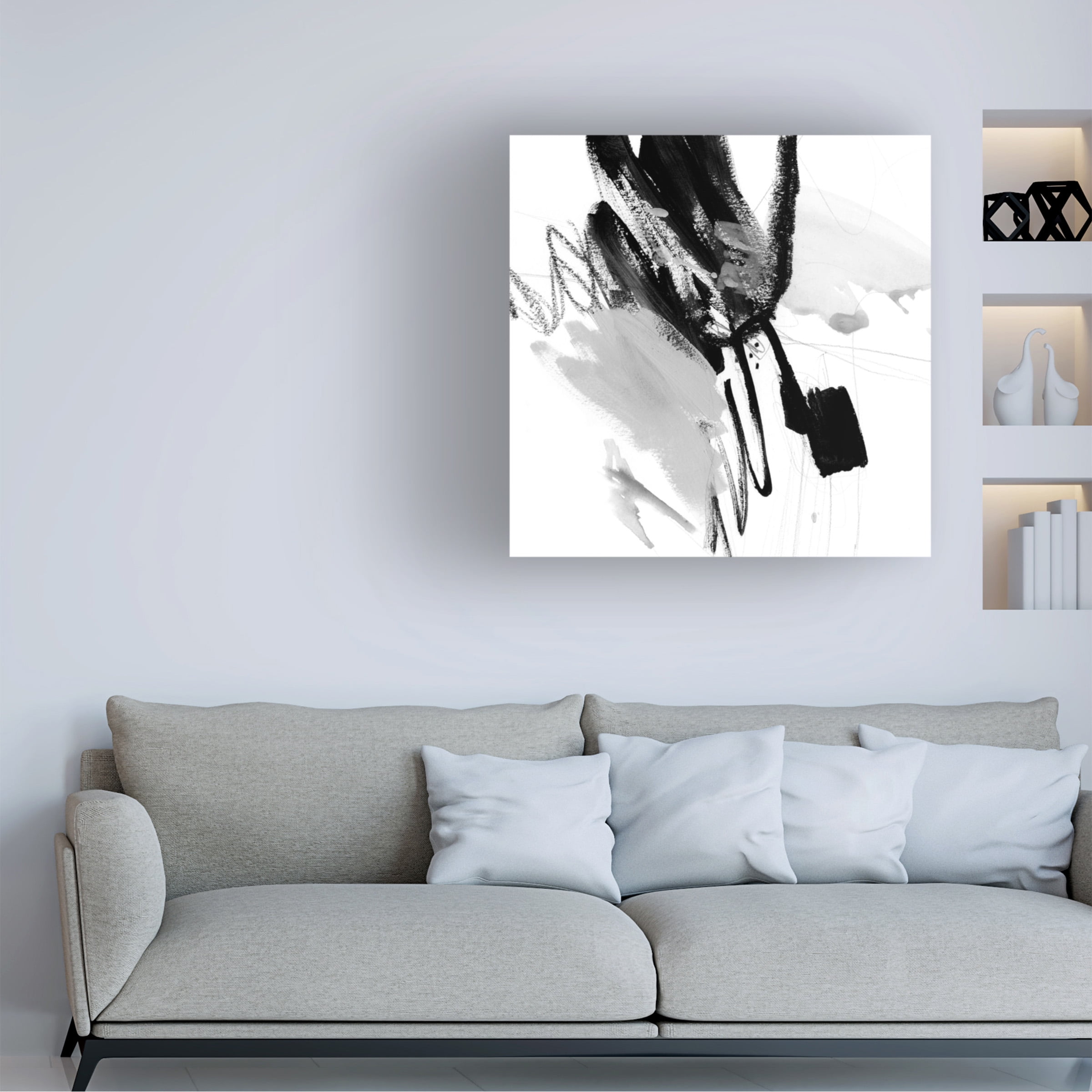 Victoria Borges 'Steel and Ash II' Canvas Art
