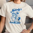 thumbnail image 3 of Smartprints Nobody's Darlin' Cowgirl Western Art Women's T-Shirt Off White, Cotton, 2XL, 3 of 4