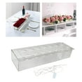 thumbnail image 4 of thinsony Acrylic Flower Vase Transparent Planter Pot for Desktop Dining Table Decor 35cmx10cmx6.5cm, 4 of 9
