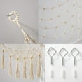 thumbnail image 6 of LUCKDEER Stuffed Animal Hammock Macrame Boho Plush Toy Net Hammock for Stuffed Animals with Light Pet Net for Stuffed Animals Corner Hanging Stuffed Animal Storage Holder Teddy Bear Net Kids Room, 6 of 9