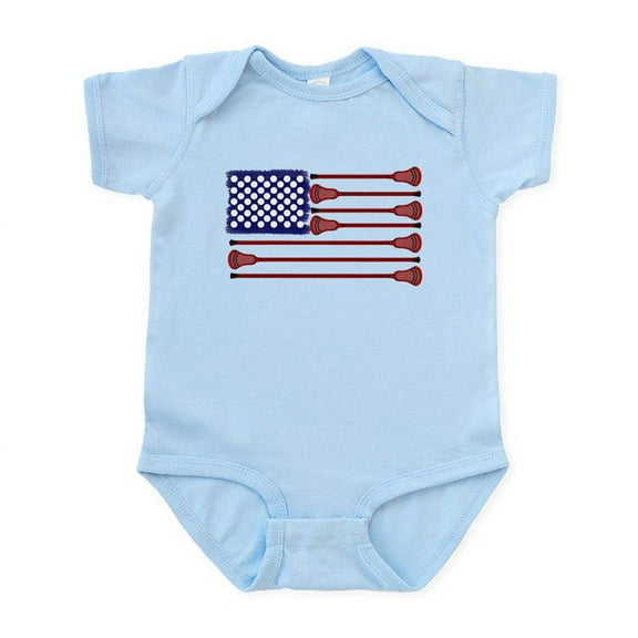 CafePress - Lacrosse Americasgame Infant Bodysuit - Baby Light Bodysuit, Size Newborn - 24 Months