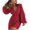 Red#502, variant on Skinny Slim Fit Solid Color Crew Neck Short Sleeve Bodysuit,Women's Fashion Tights Jumpsuit