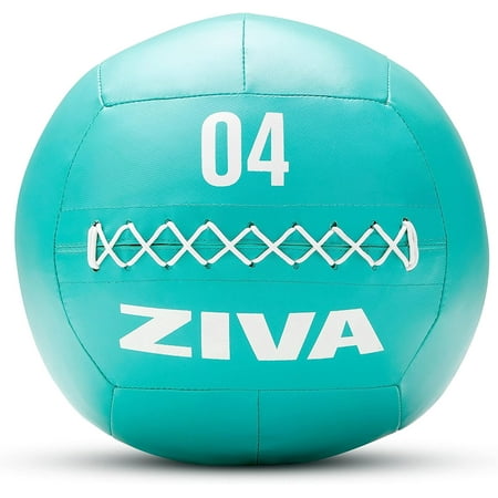 UPC: 4895202576707 | ZIVA Chic Wall Ball Commercial Grade Hard-Wearing PVC Outer Skin Heavy-Duty Fiber Core Weighted with Sand | Soft Medicine Exercise Ball for Slamming Throwing Catching – 4 lb. 13.7 Diameter