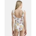 thumbnail image 4 of Jessica Simpson Women’s Ruffle One Piece Swimsuit, Sizes XS-XXL, 4 of 5