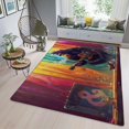 thumbnail image 3 of Monkey Rug & Home Decor-Cool Gorilla Black Area Rugs-Animal Monkey Rug Carpet Durable & Non-Slip Modern Rugs for Living Room Bedroom Man Cave Decorative-M76FV, 3 of 7