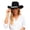 Z155-Black, variant on Mens Classic Western Cowboy Hat with Metal Buckle Band, Wide Brim Sun Protection Breathable Headwear for Outdoor Riding and Daily Casual Wear