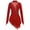 Burgundy, variant on Jizyo Womens Long Sleeve Ice Skating Dress Glitter Rhinestone Mesh Patchwork Irregular Hem Dance Burgundy S