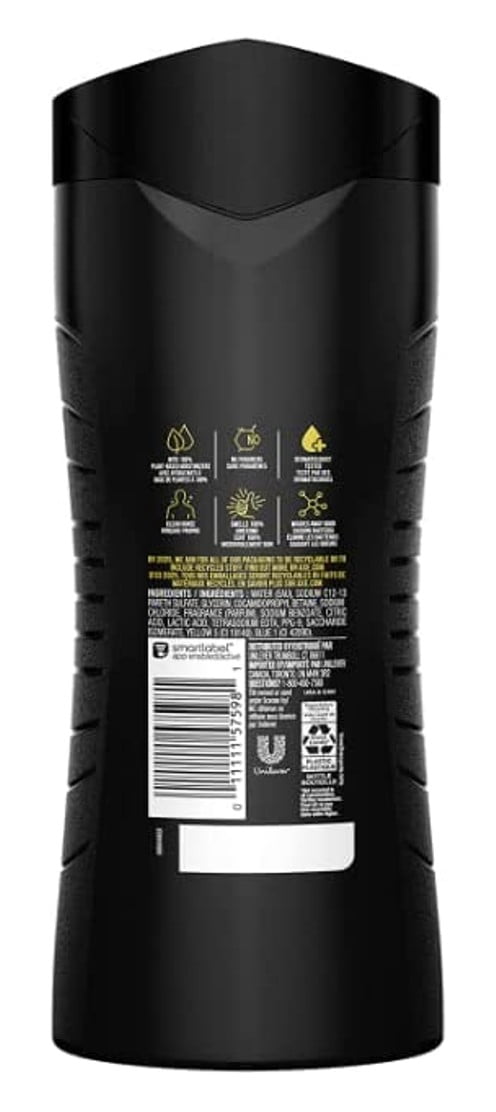 Axe Body Wash Black Frozen Pear And Cedarwood 12Hr 16oz (Pack of 3)