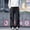 A_ Black, variant on Men's Solid Wide Leg Cargo Pants, Elastic Drawstring Waist, Large Cargo Pockets, Loose Fit Streetwear Trousers Black M