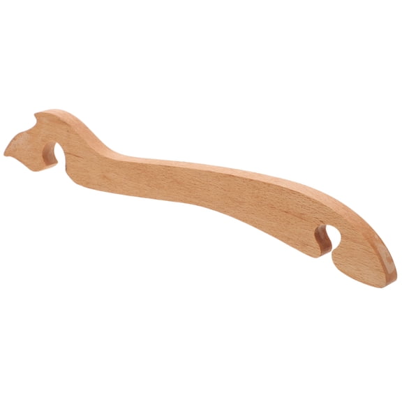 LEORX Kitchen Tool Oven Rack Puller Khaki Wood 1Pack