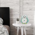 thumbnail image 5 of Non-ticking Owl Children's Alarm Clock With Night Light, Snooze Function - Loud Battery Operated Children's Alarm - Green, 5 of 5
