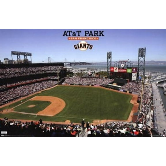 SF Giants - AT&T Park Poster Print (36 x 24)