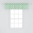 thumbnail image 2 of Ambesonne Mint Window Valance, Striped Geometrical Tile, 42" x 12", Mint Green Pale Green, 2 of 3