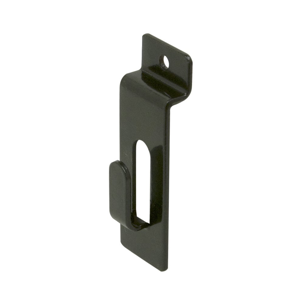 Notch Hook in Black for Slatwall Count of 25 