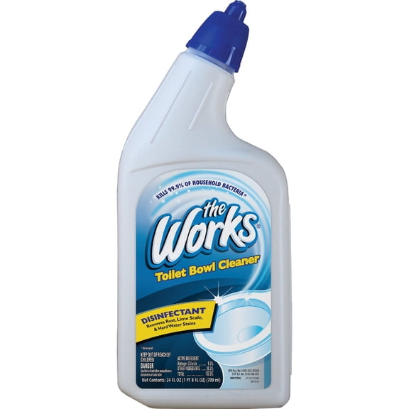 The Works Classic Clean Toilet Bowl Cleaner 2 Bottles 24 Fl Oz Each