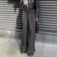 thumbnail image 1 of Color sólido Mujer Ligero Flare Pierna Slim Fit Señoras Pantalones elegantes Traje de calle FLhrweasw Nuevo, 1 of 7