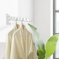 thumbnail image 5 of MERILER Wall Mounted Clothes Hanger with Foldable Design, Space Saving Laundry Rack for Home Storage and Organization, 5 of 6