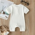 thumbnail image 4 of Newborn Baby Short Sleeve Knitted Romper One-Piece Clothes, 4 of 4