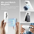 thumbnail image 4 of Entronix Transparent Magnetic Case Designed for Apple iPhone 16 Clear Magnetic Case for Rugged Shockproof Strong Magnetic Military Grade Drop Protection Phone Case for Apple iPhone 16, White, 4 of 6