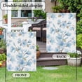 thumbnail image 5 of Blue Magnolia Flower Garden Flag 12 x 18 Inches, Watercolor Blue Floral Leaf Weather Proof Outdoor Patio Flags Double Sided Small Garden Decoration for Yard Outside Home, 5 of 9